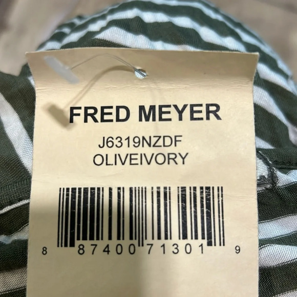 Eyeshadow Women’s LS Green Striped Cold Shoulder Bodysuit‎ Size Large NWT - Picture 8 of 9